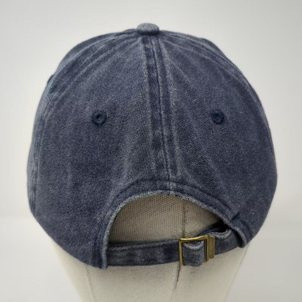 Blue White Baseball Cap Side By Side Hair Don't Care UTV Hat OSFM Slideback - Picture 6 of 9